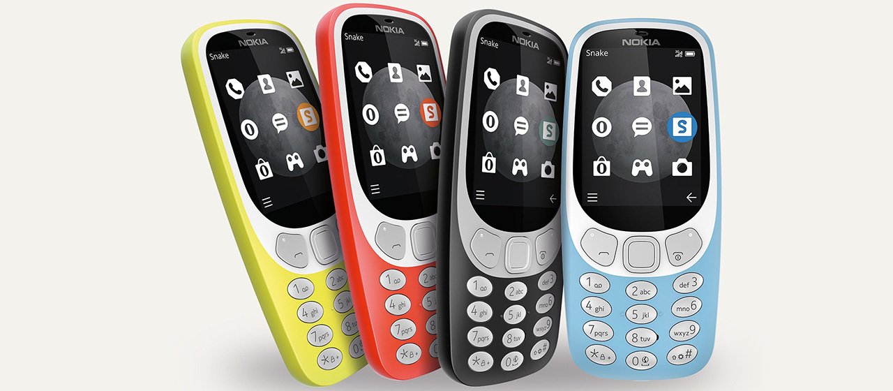 цветовой ряд знаменитых телефонов нокиа 3310